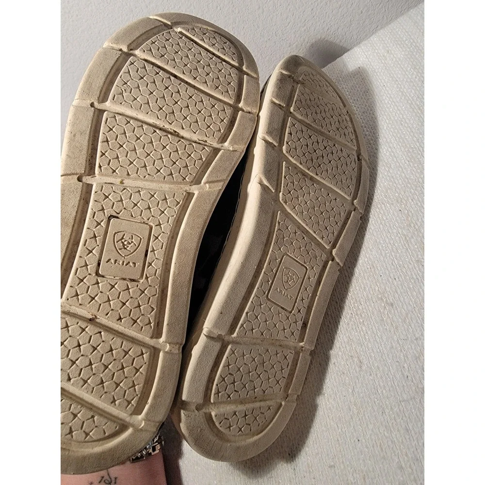 Ariat Canvas Flats Ryder Leopard‎ Print Women's 9B Slip On Shoes EU 40M